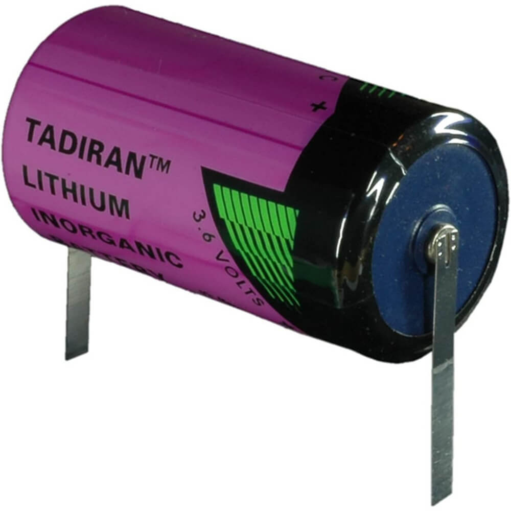 Tadiran TL-5955/T, 2/3AA, 3.6V/1500mAh Lithium Battery with tabs